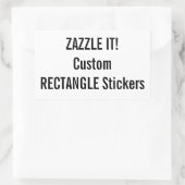 カスタムクリスマスRECTANGLEステッカー空白のテンプレート 長方形シール (バッグ)