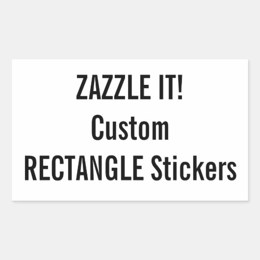 カスタムクリスマスRECTANGLEステッカー空白のテンプレート 長方形シール (正面)