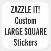 カスタムクリスマスSQUAREステッカー空白のテンプレート スクエアシール (正面)