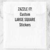 カスタムクリスマスSQUAREステッカー空白のテンプレート スクエアシール (バッグ)