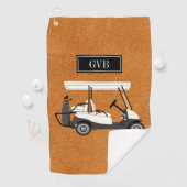 カスタムクリップオンゴルフタオルとイニシャル ゴルフタオル (インサイチュ)