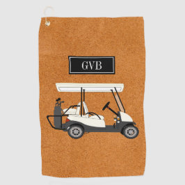 カスタムクリップオンゴルフタオルとイニシャル ゴルフタオル