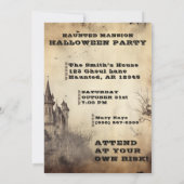 カスタムクリープマンションハローウィンパーティ 招待状 (裏面)