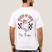 カスタムクリープitスケー実在トボーディング幽霊ハロウィーン tシャツ (裏面)