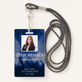 カスタムクルーのイベントブルーバッジ バッジ (正面ランヤード)