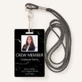 カスタムクルーイベントマーブリングバッジ バッジ (正面ランヤード)