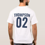 カスタムクルーズまたはレイクファミリーバケーションマッチング Tシャツ (裏面)