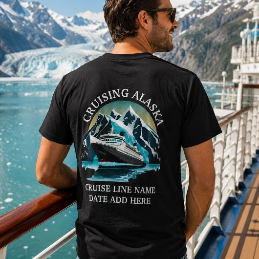 カスタムクルーズアラスカ船の乗船 Tシャツ