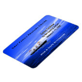 カスタムクルーズキャビンのドアマーカー |青海船 マグネット (左側)