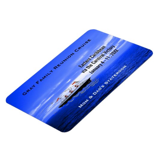 カスタムクルーズキャビンのドアマーカー |青海船 マグネット (左側)