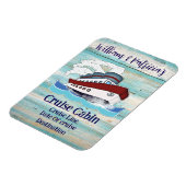 カスタムクルーズキャビンパーソナライズされたステートルームドア マグネット (左側)