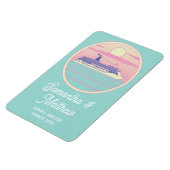 カスタムクルーズドアの署名モダンレトロ名 マグネット (左側)