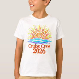 カスタムクルーズ乗組員 陽と波 Tシャツ