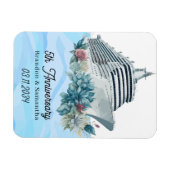 カスタムクルーズ結婚5周年記念 マグネット (横)