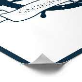 カスタムクルーズ船航海の車記念 ポスター (角)