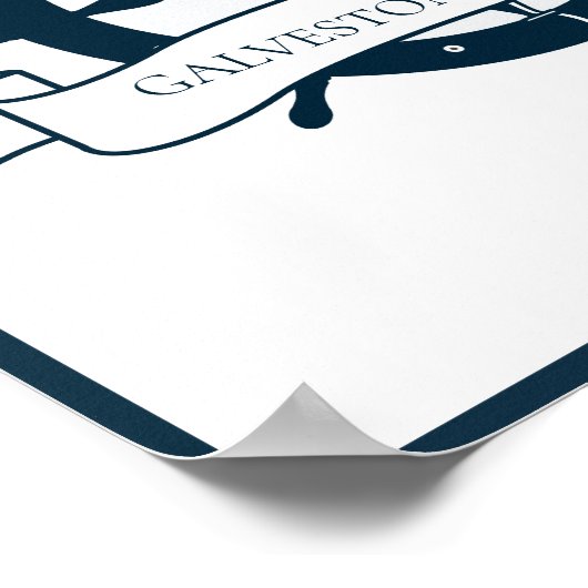 カスタムクルーズ船航海の車記念 ポスター (角)