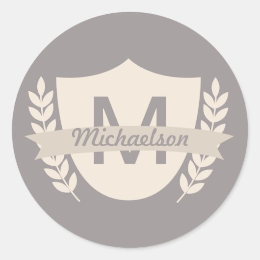 カスタムクレストファミリー懇親会 ラウンドシール (正面)