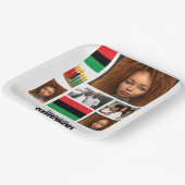 カスタムクワンザ8フォトコラージュ ペーパープレート (傾斜あり)