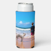 カスタムクーラーボックスギフトYour Favotite Photos スリム缶クーラー (Seltzer裏面)