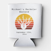 カスタムクーラーボックス |レトロボーリングバチュラーパーティ 缶クーラー (正面)