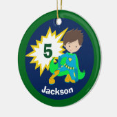カスタムクールスーパーヒーローキッズ セラミックオーナメント (左)
