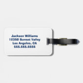 カスタムクールスーパーヒーローキッズ ラゲッジタグ (裏面横)