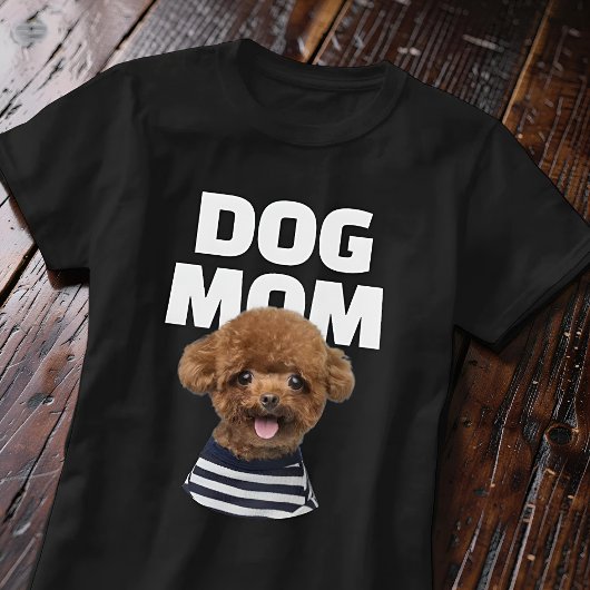 カスタムクールドッグマムフォトパーソナライズド Tシャツ
