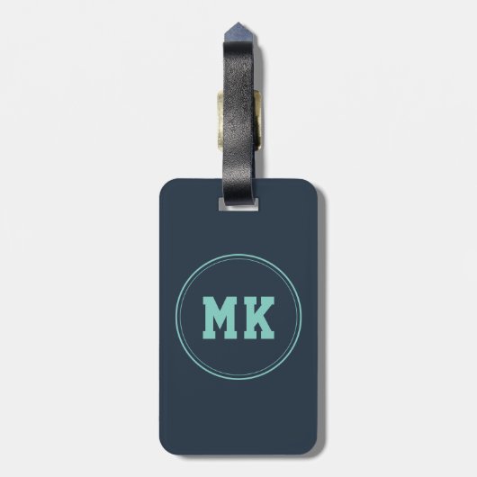 カスタムクールパパ孫娘フォトファーザーの日 ラゲッジタグ (裏面縦)