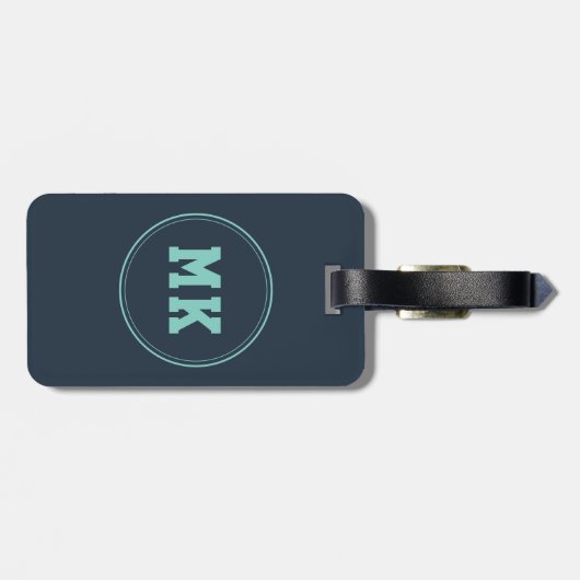 カスタムクールパパ孫娘フォトファーザーの日 ラゲッジタグ (裏面横)