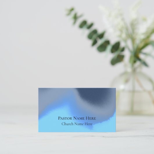 カスタムクールユニークモダンキリスト教教会の牧師 名刺 (スタンド正面)