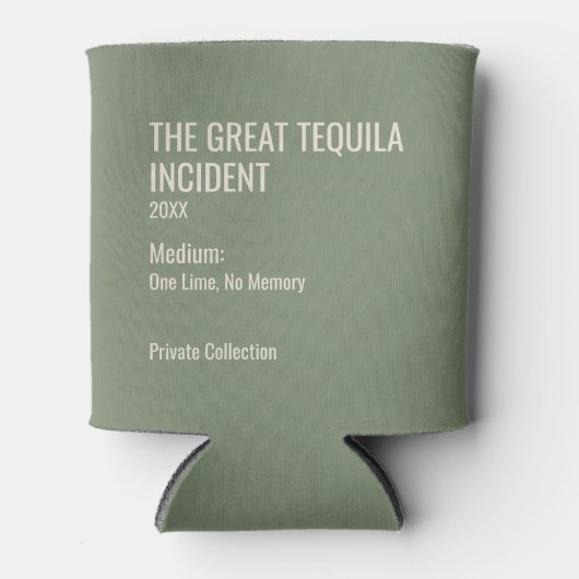 カスタムクール内輪ネタ独身最後の夜パーティー景品 缶クーラー (正面)