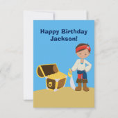 カスタムクール海賊ボーイキッズハッピーバースデー (正面)