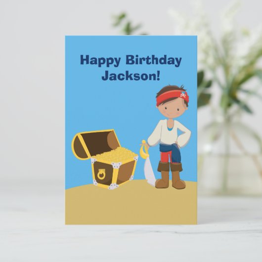 カスタムクール海賊ボーイキッズハッピーバースデー (スタンド正面)