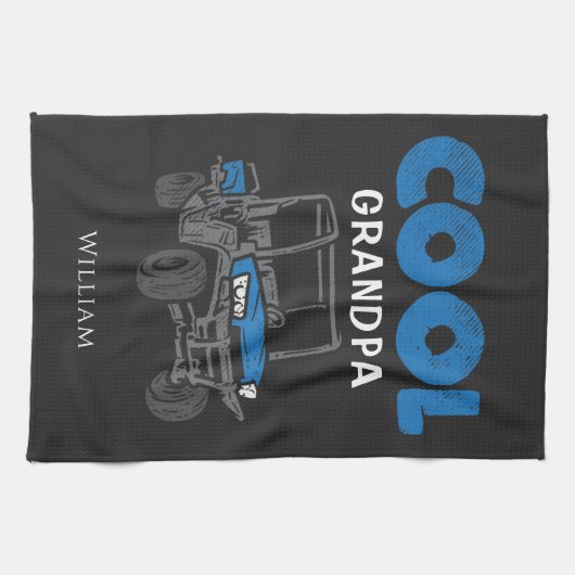 カスタムクール誇りを持った家族 キッチンタオル (横)