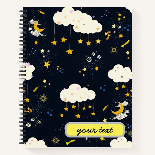 カスタムクール魔法モダンスカイスターズ銀河系 ノートブック (正面)