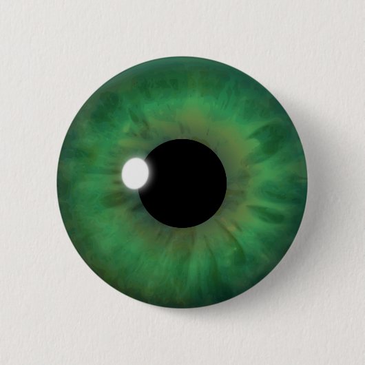カスタムクールGreen Eye Iris Eyeball Roundボタン 缶バッジ (正面)