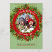 カスタムグクラシックリーンホリーレッドベリー シーズンカード (正面)