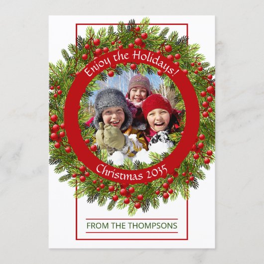 カスタムグクラシックリーンホリーレッドベリー シーズンカード (正面)