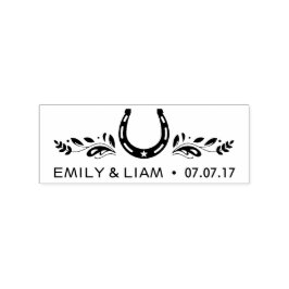 カスタムグッドラックウェディングスタンプ ラバースタンプ