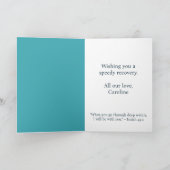 カスタムグッポイ引用文ウミガメ サンキューカード (内部)