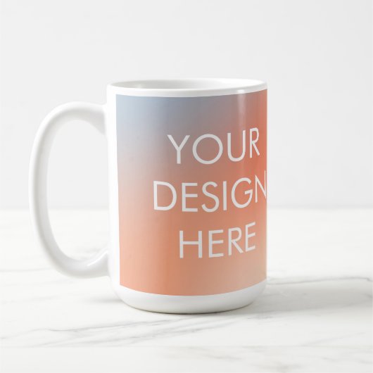 カスタムグラディエントのコーヒーマグ コーヒーマグカップ (左)