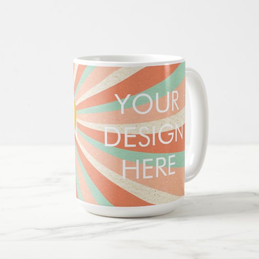 カスタムグラディエントのコーヒーマグ コーヒーマグカップ (正面右)