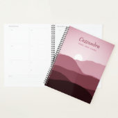 カスタムグラデーションモーヴTAUPEライト赤面ピンク抽象芸術 プランナー手帳 (ディスプレー)