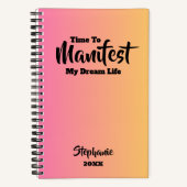 カスタムグラデーション名および年表見表 ノートブック (正面)