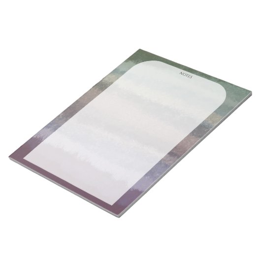 カスタムグラデーションWater Color TO-DOリストショッピング注記 ノートパッド (アングル)