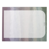 カスタムグラデーションWater Color TO-DOリストショッピング注記 ノートパッド (正面)