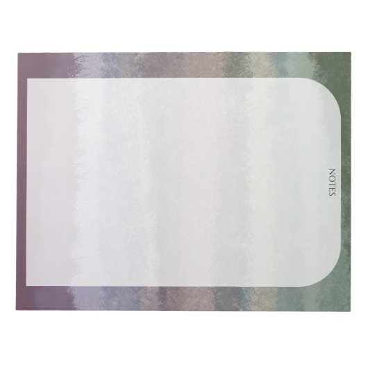 カスタムグラデーションWater Color TO-DOリストショッピング注記 ノートパッド (正面)