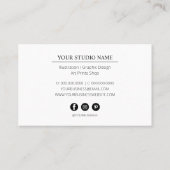 カスタムグラフィックアーティストイラストレーション 名刺 (裏面)