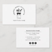 カスタムグラフィックアーティストイラストレーション 名刺 (正面/裏面)