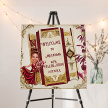 カスタムグラマリールビーレッド&金ゴールドスウィート16